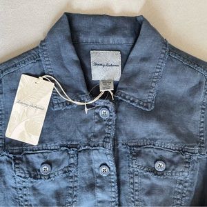 Tommy Bahama linen jacket XS